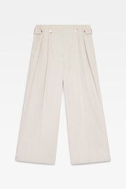 Mint Velvet Cream Jersey Stitch Detail Trousers - Image 4 of 6