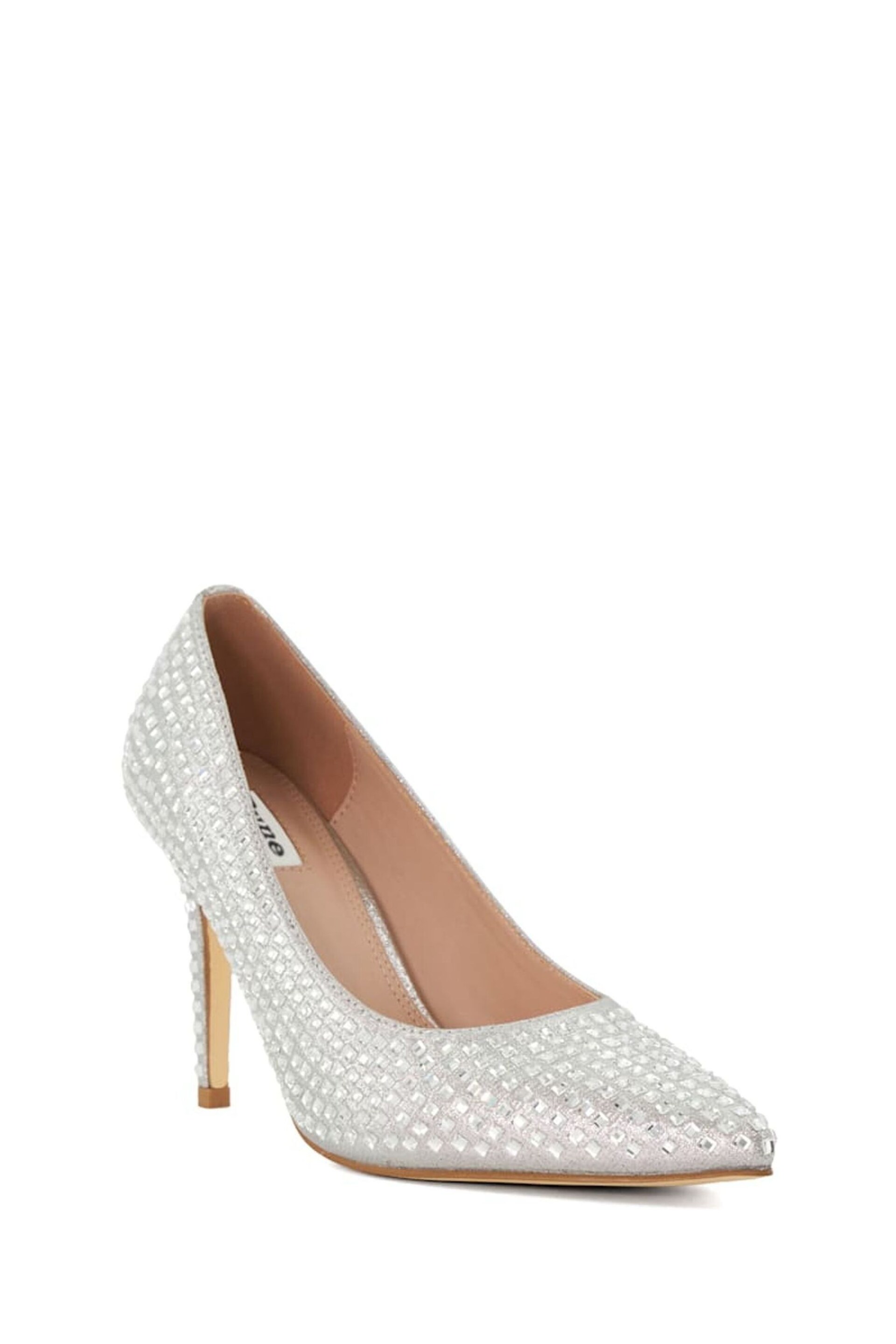 Dune London Silver Blazed Embellished Hotfix Courts - Image 2 of 4