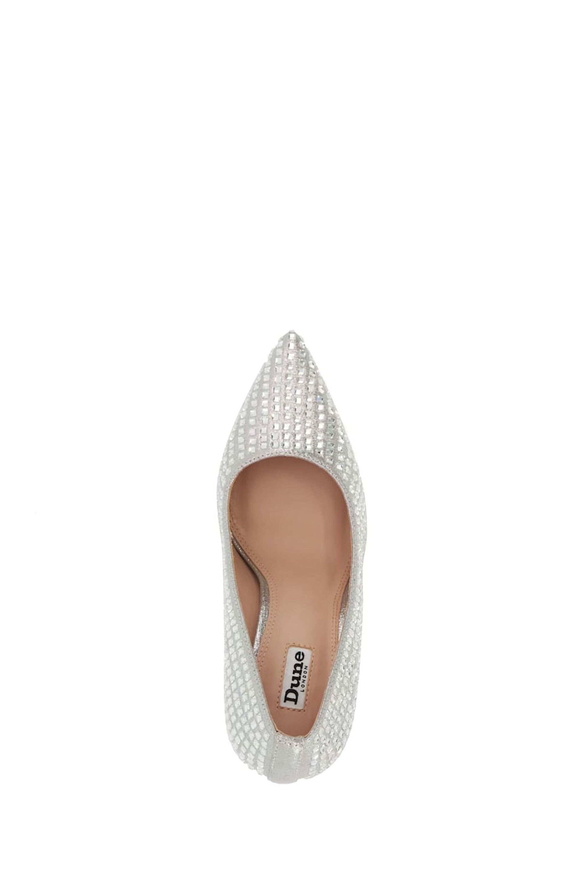 Dune London Silver Blazed Embellished Hotfix Courts - Image 4 of 4