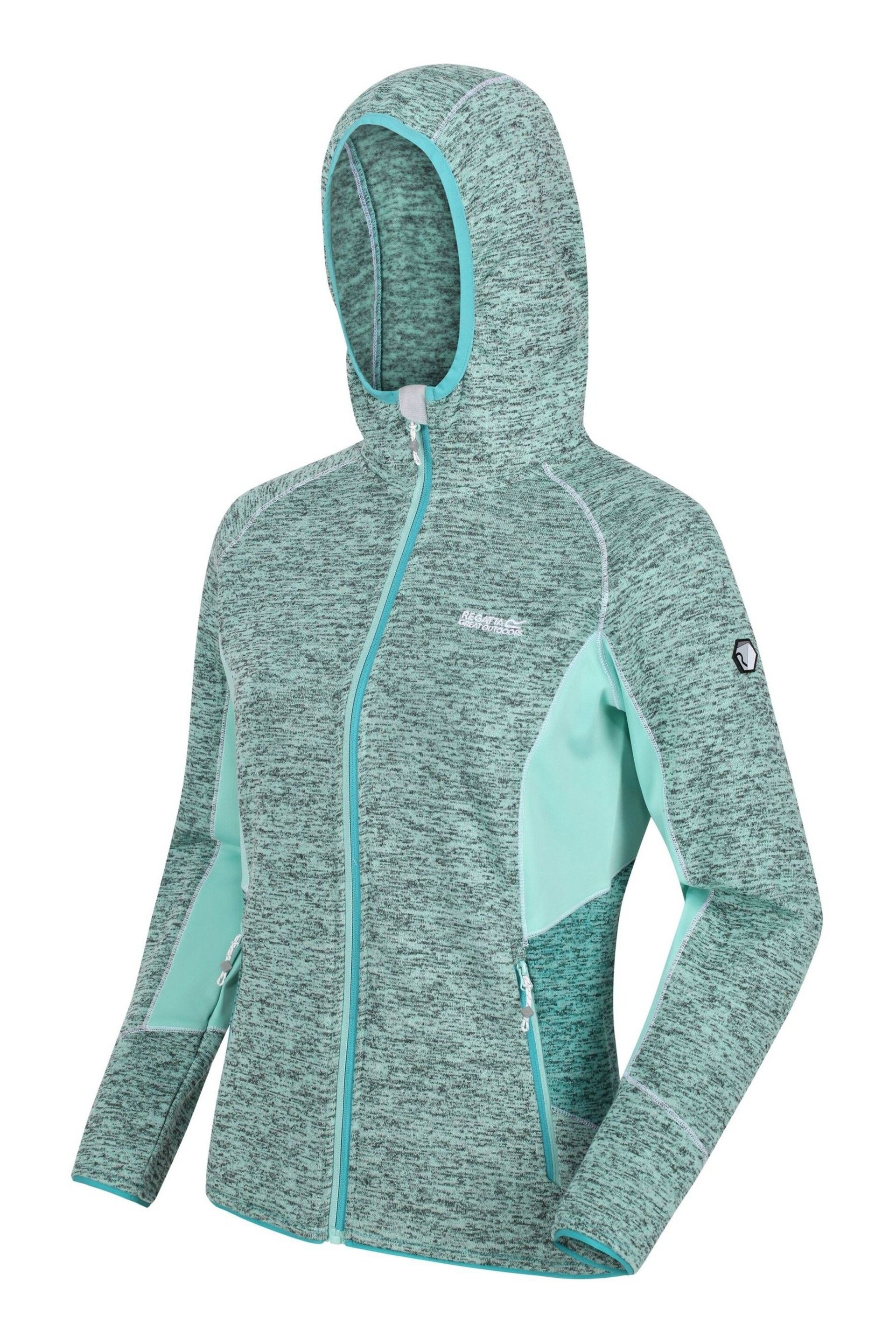 Regatta Blue Walbury III Full Zip Hooded Fleece - Image 9 of 10