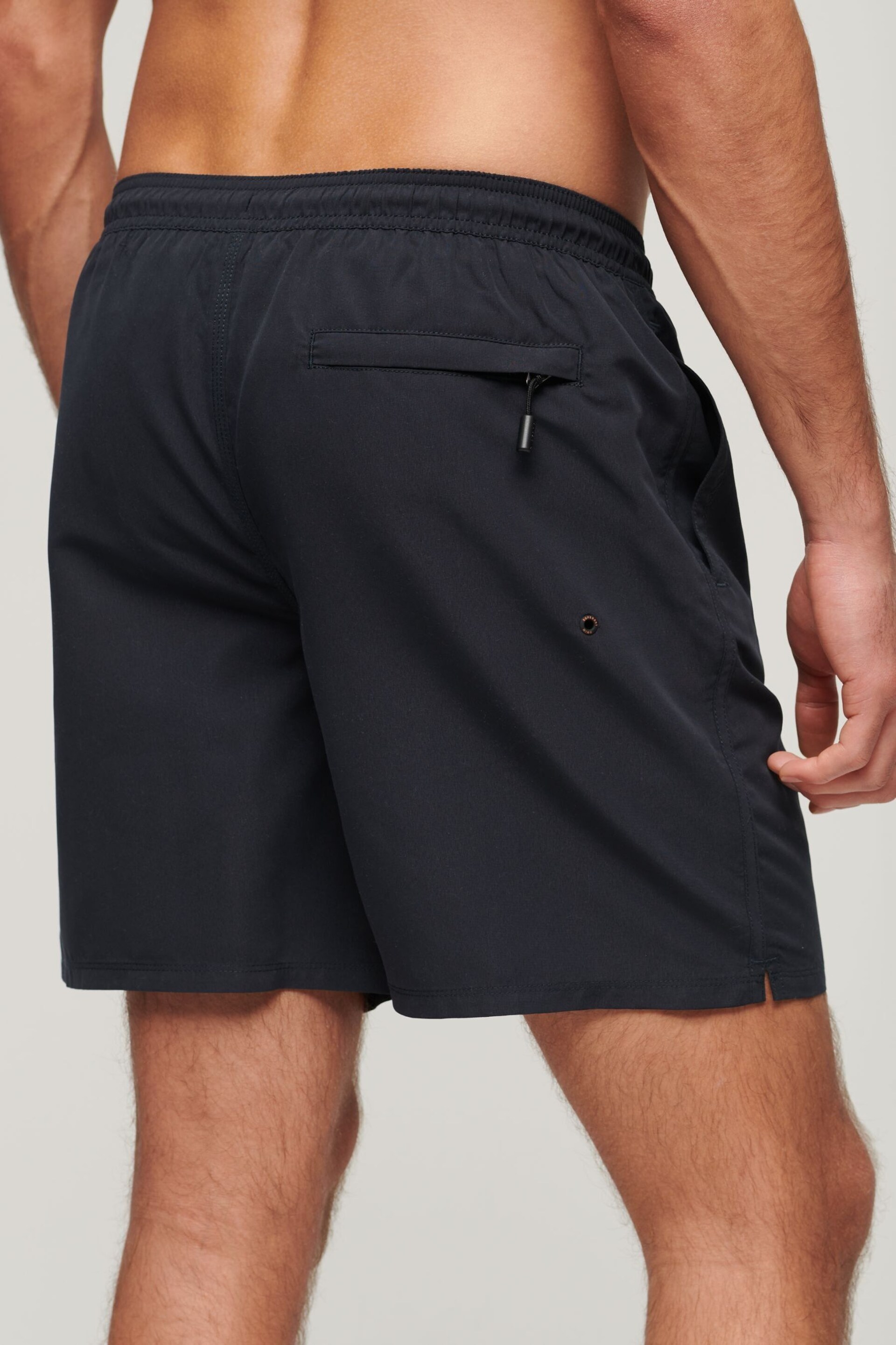 Superdry Navy Sport Graphic 17 Inch Recycled Swim Shorts - Image 2 of 2