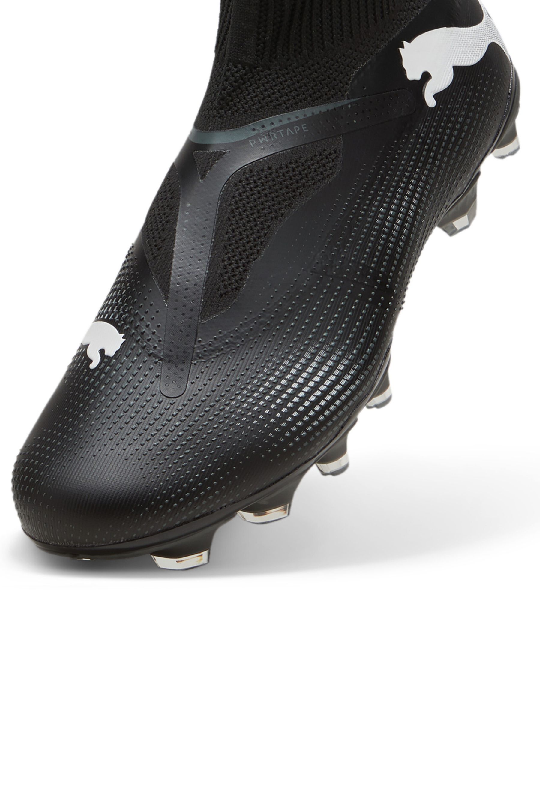 All black laceless football boots clearance