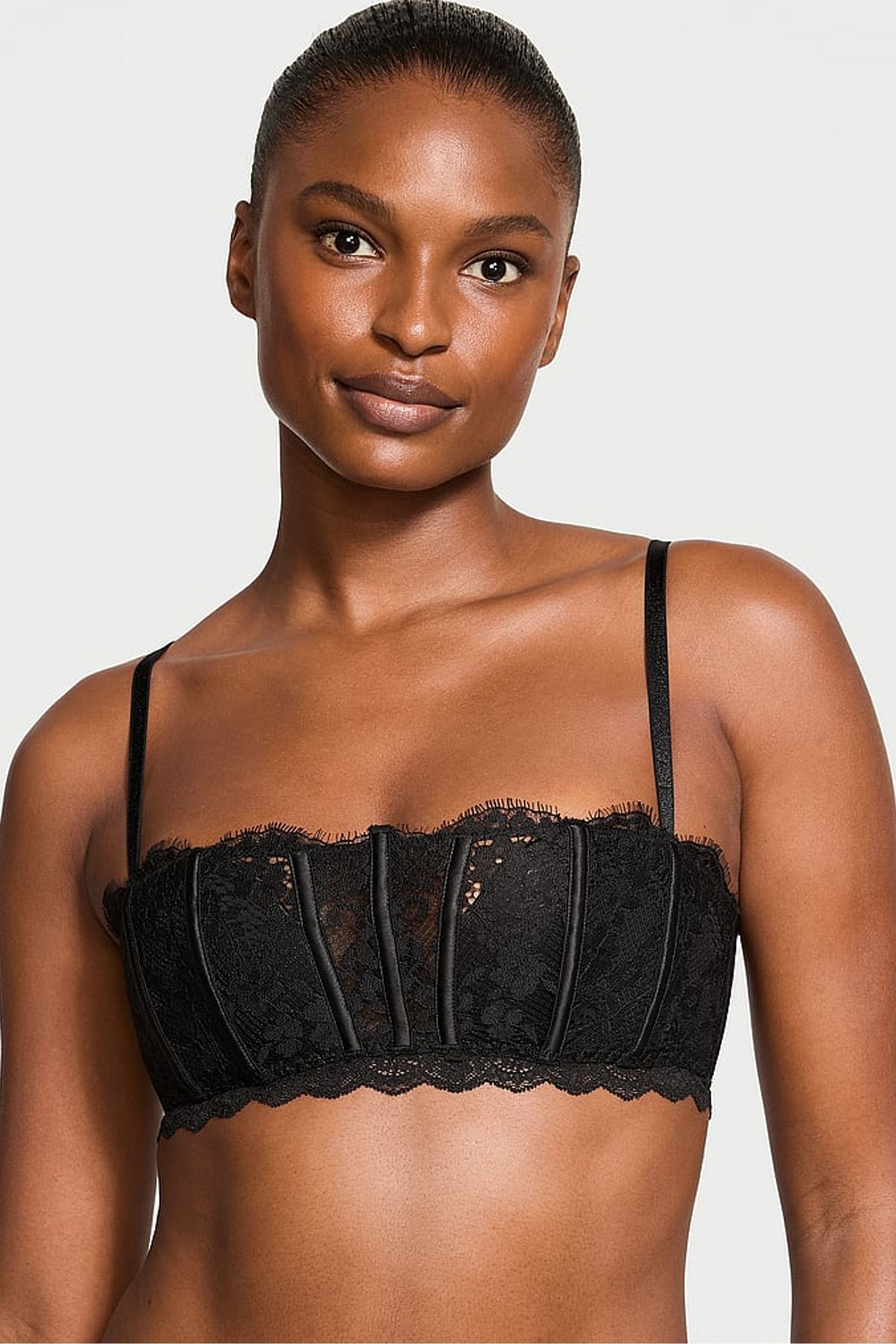 Lace back bandeau bra new arrivals