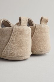 Neutral Suede Lace-Up Baby Shoes (0-24mths) - Image 3 of 6