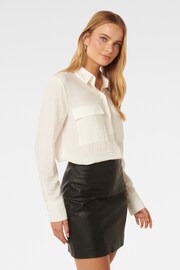 Forever New White Kelsey Long Sleeve Shirt - Image 3 of 5