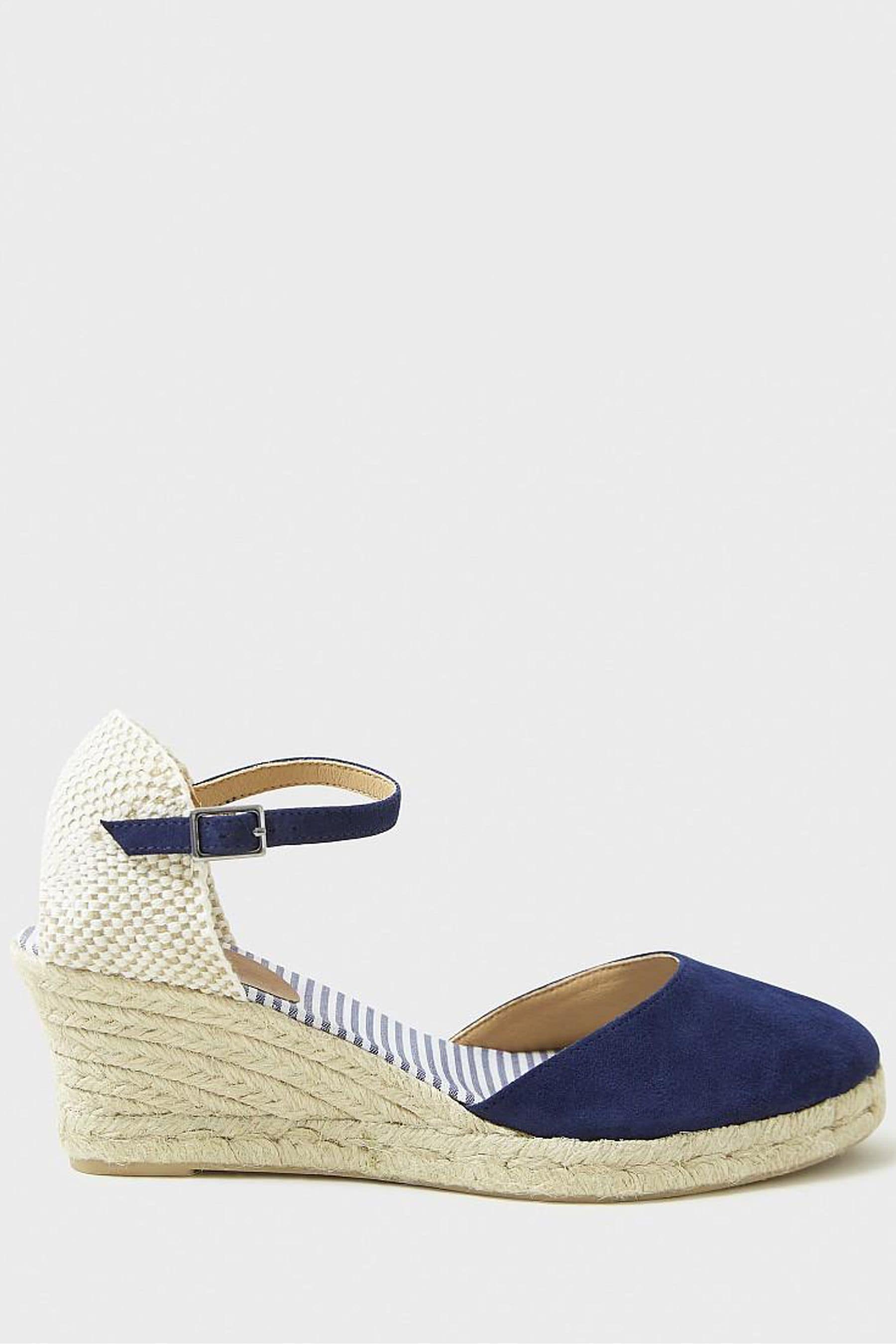 Buy Crew Clothing Leather and Jute Wedge Heel Espadrilles from Next Malta