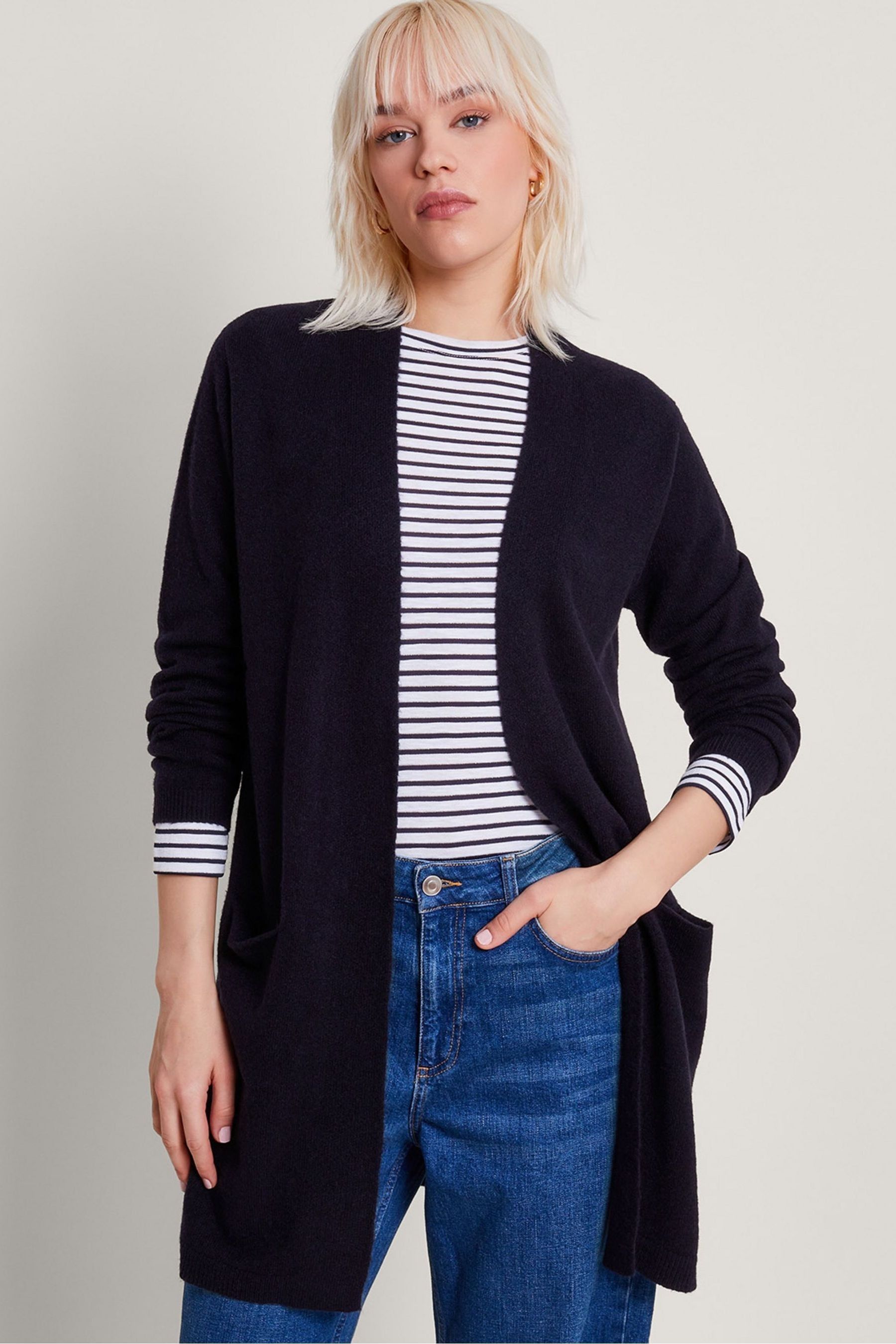 Monsoon blue cardigan sales