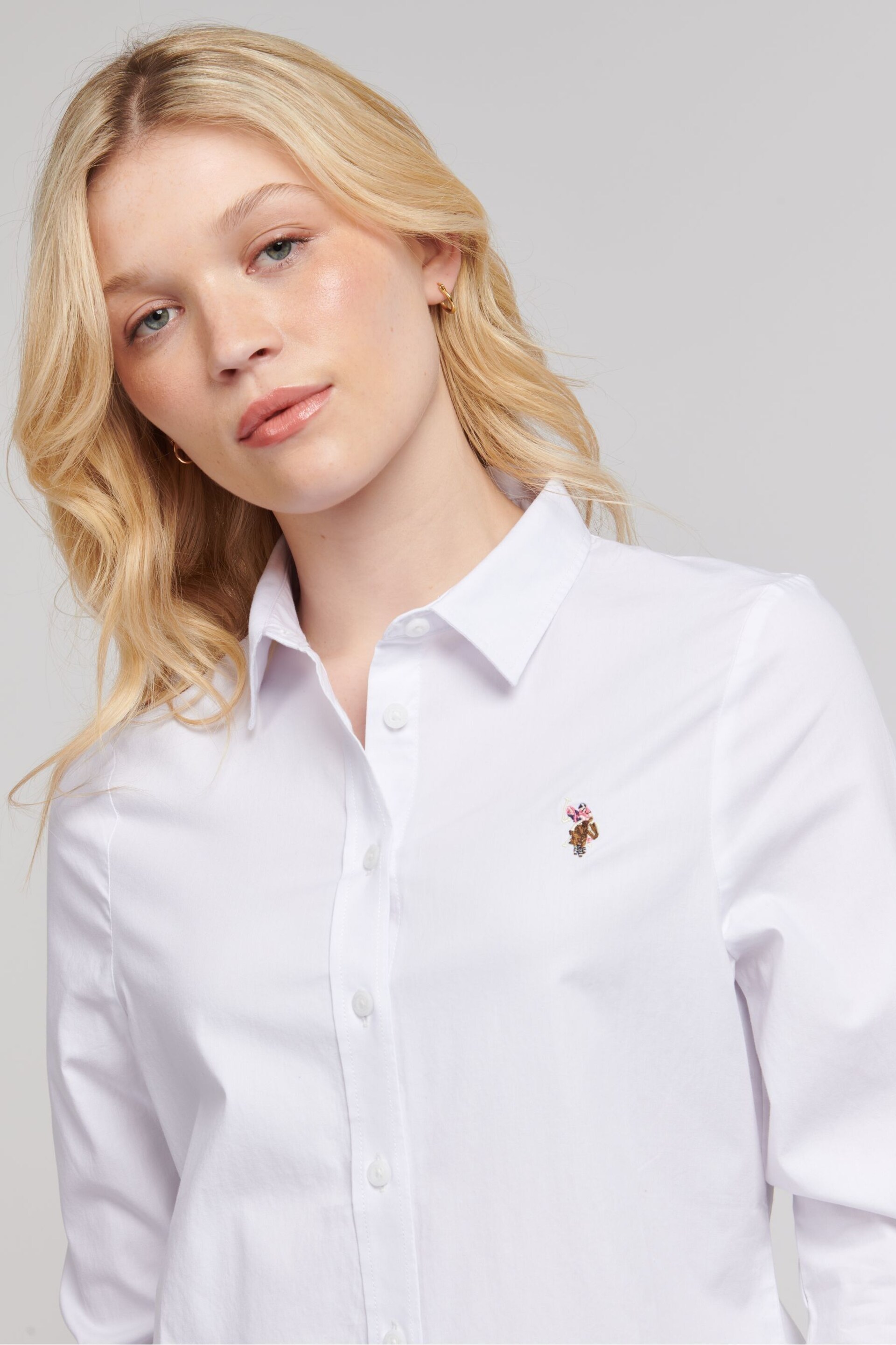 U.S. Polo Assn. Womens Classic Fit Oxford Shirt - Image 2 of 8