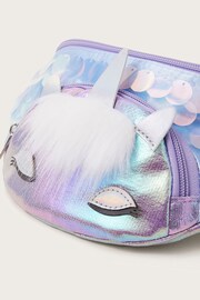 Monsoon Purple Jazzy Unicorn Bumbag - Image 3 of 3