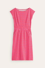 Boden Red Florrie Jersey Dress - Image 6 of 6