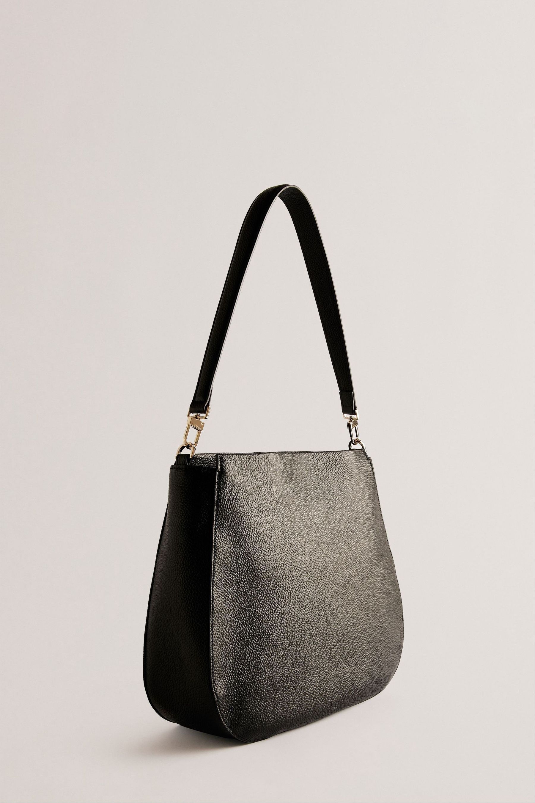 Buy Ted Baker Black Branded Darciel Webbing Leather Hobo Bag from Next Ireland