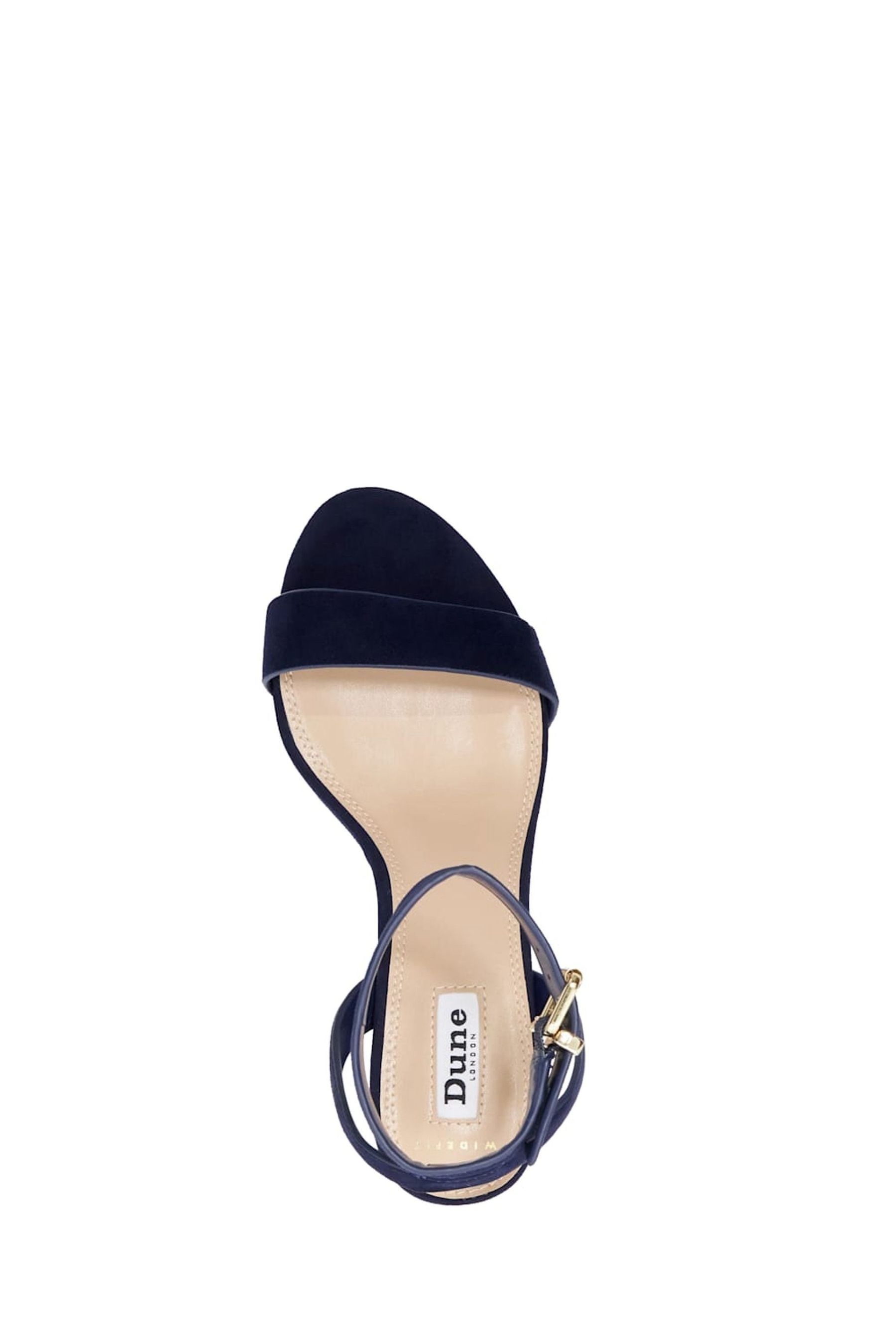 Buy Dune London Blue Wide Fit Memee Mid Block Heel Sandals from Next Austria