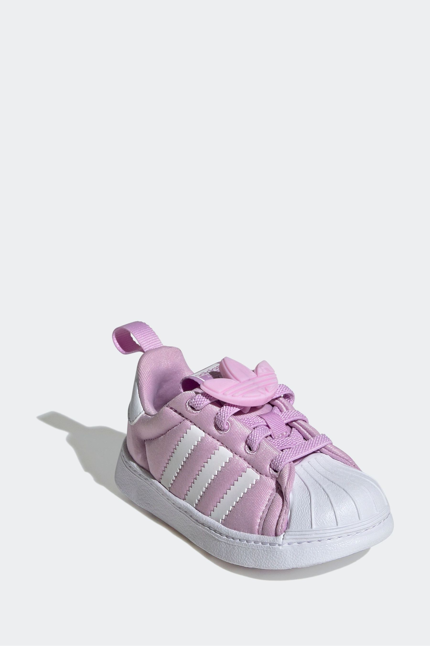 adidas Originals Lilac Purple Superstar 360 Comfort Closure Kids Trainers
