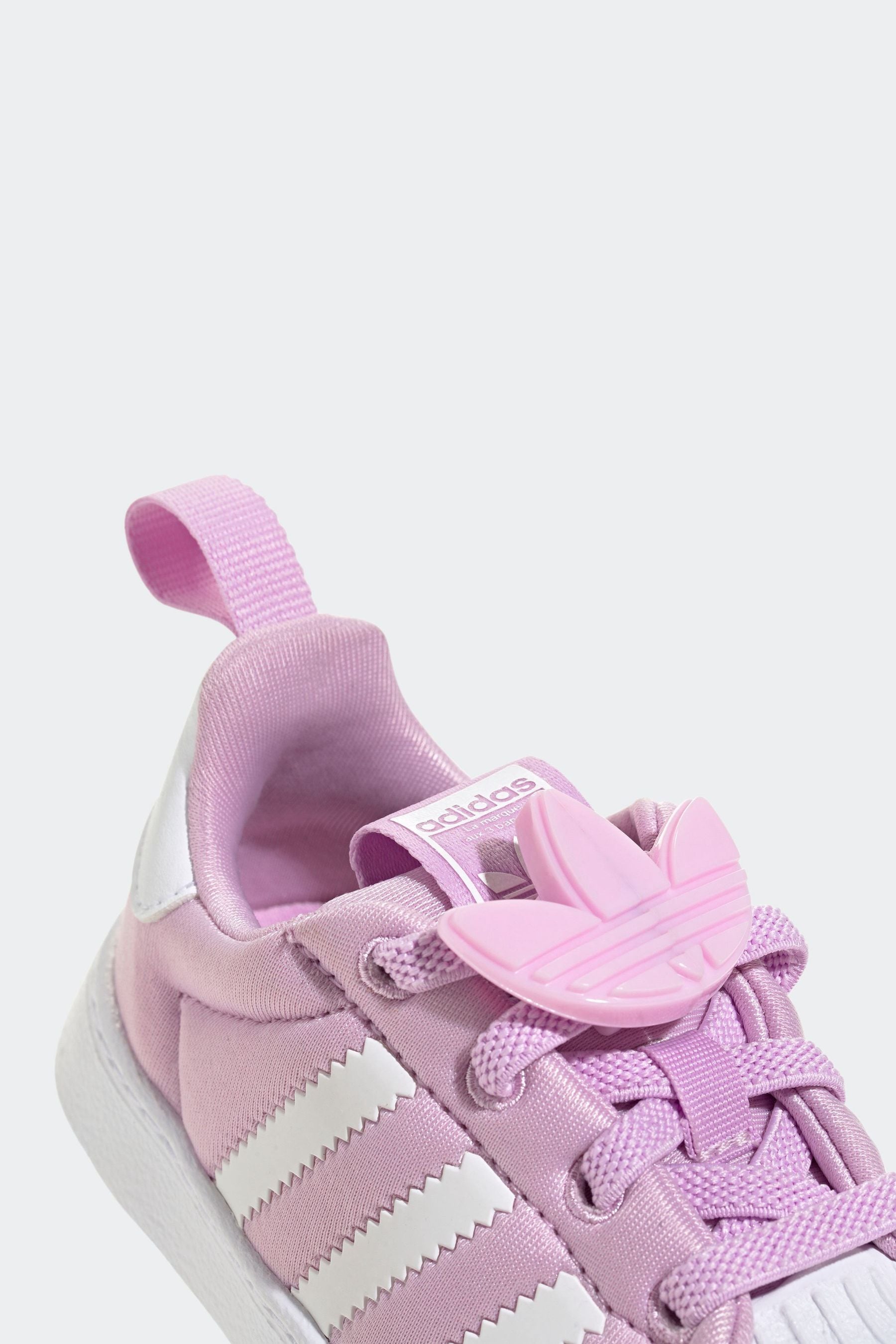 Buy adidas Originals Lilac Purple Superstar 360 Comfort Closure Kids Trainers from Next USA