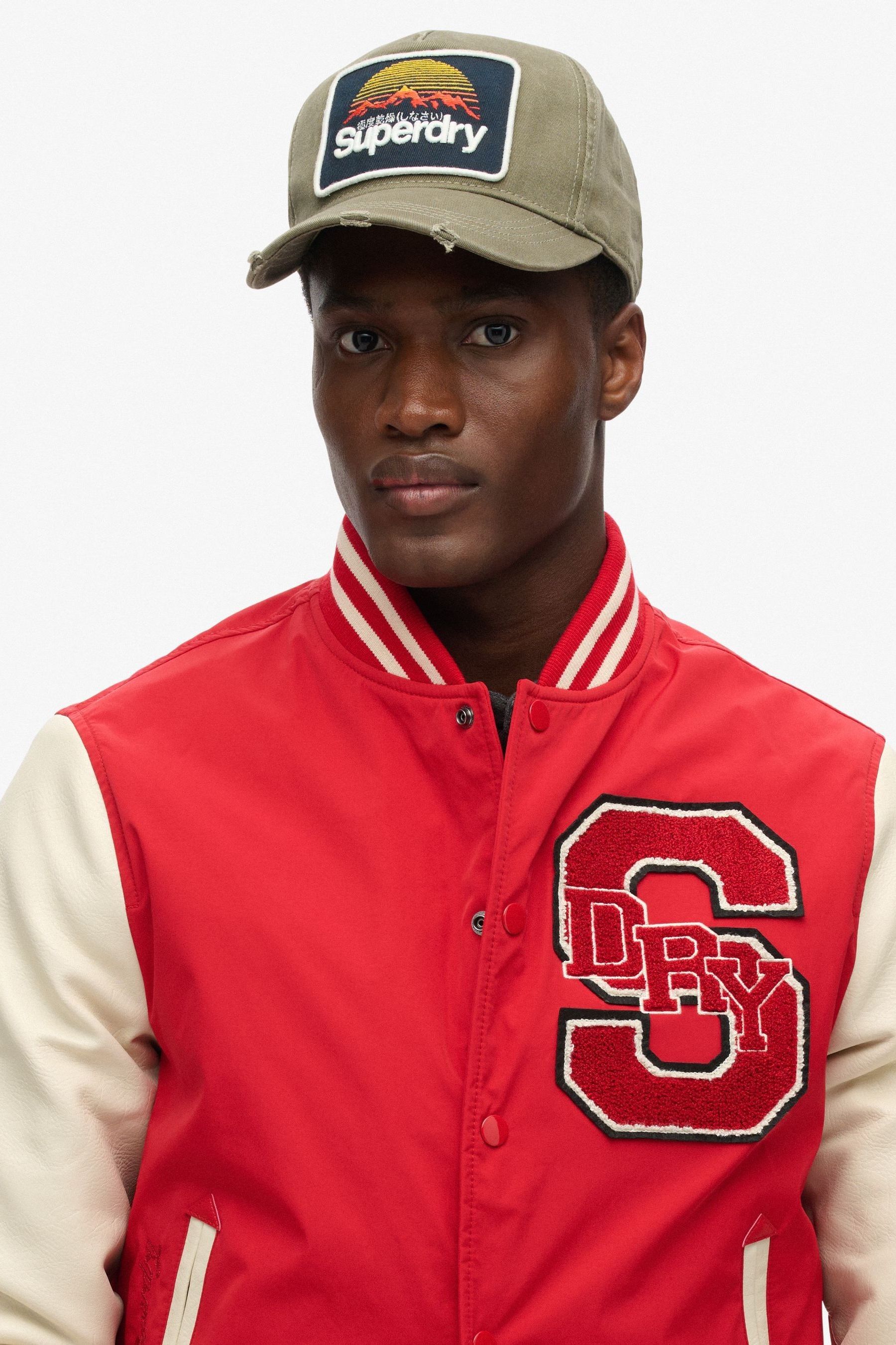 Buy Superdry Red Mascot Varsity Bomber Jacket from Next Ireland