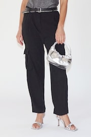 Religion Black Utility Style Ray Cargo Trousers - Image 1 of 5