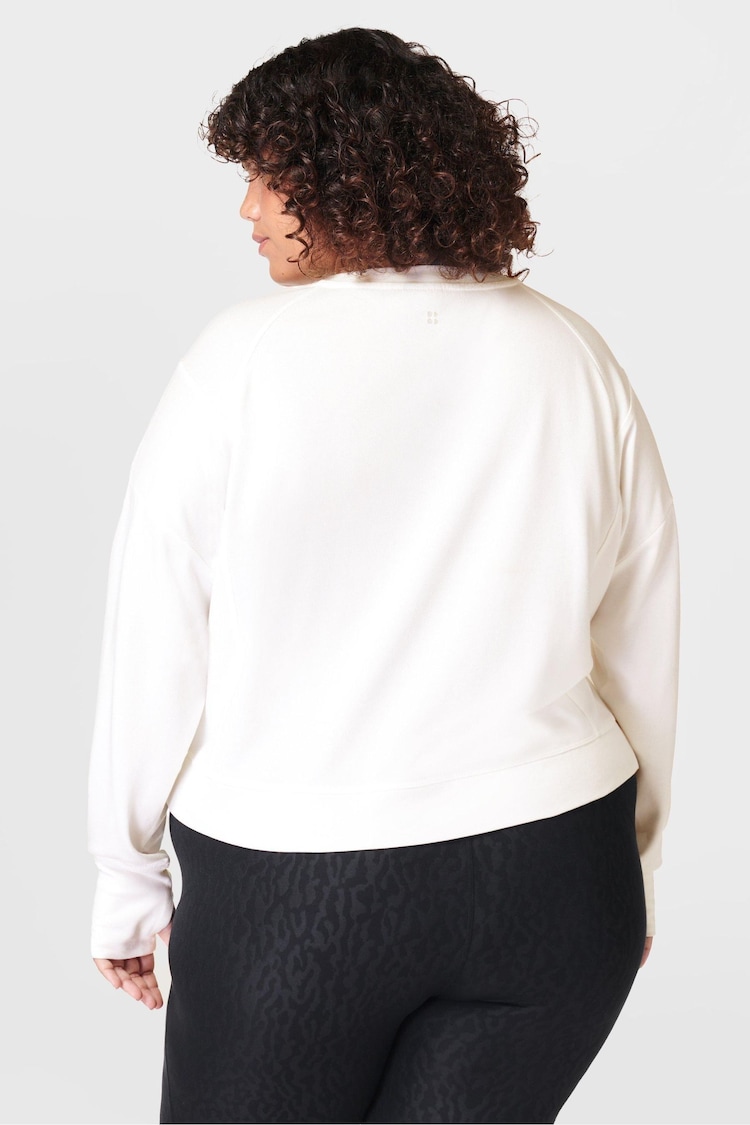 Sweaty Betty Lily White After Class Crop Sweatshirt - Image 2 of 6