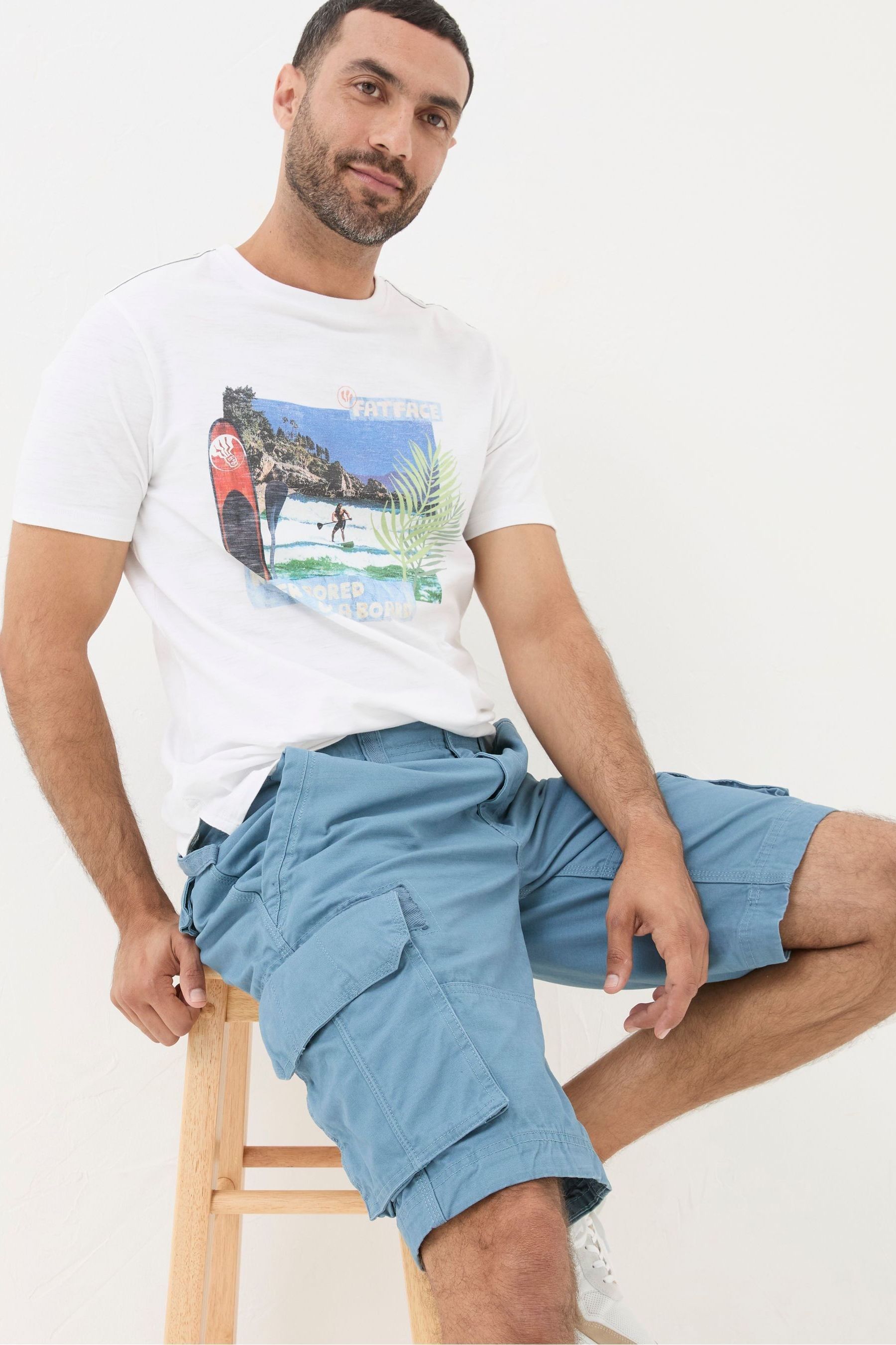 Buy FatFace Breakyard Blue Cargo Shorts from Next France