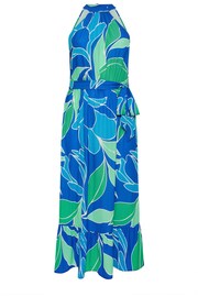 Yours Curve Blue YOURS LONDON  Abstract Print Maxi Dress - Image 5 of 5