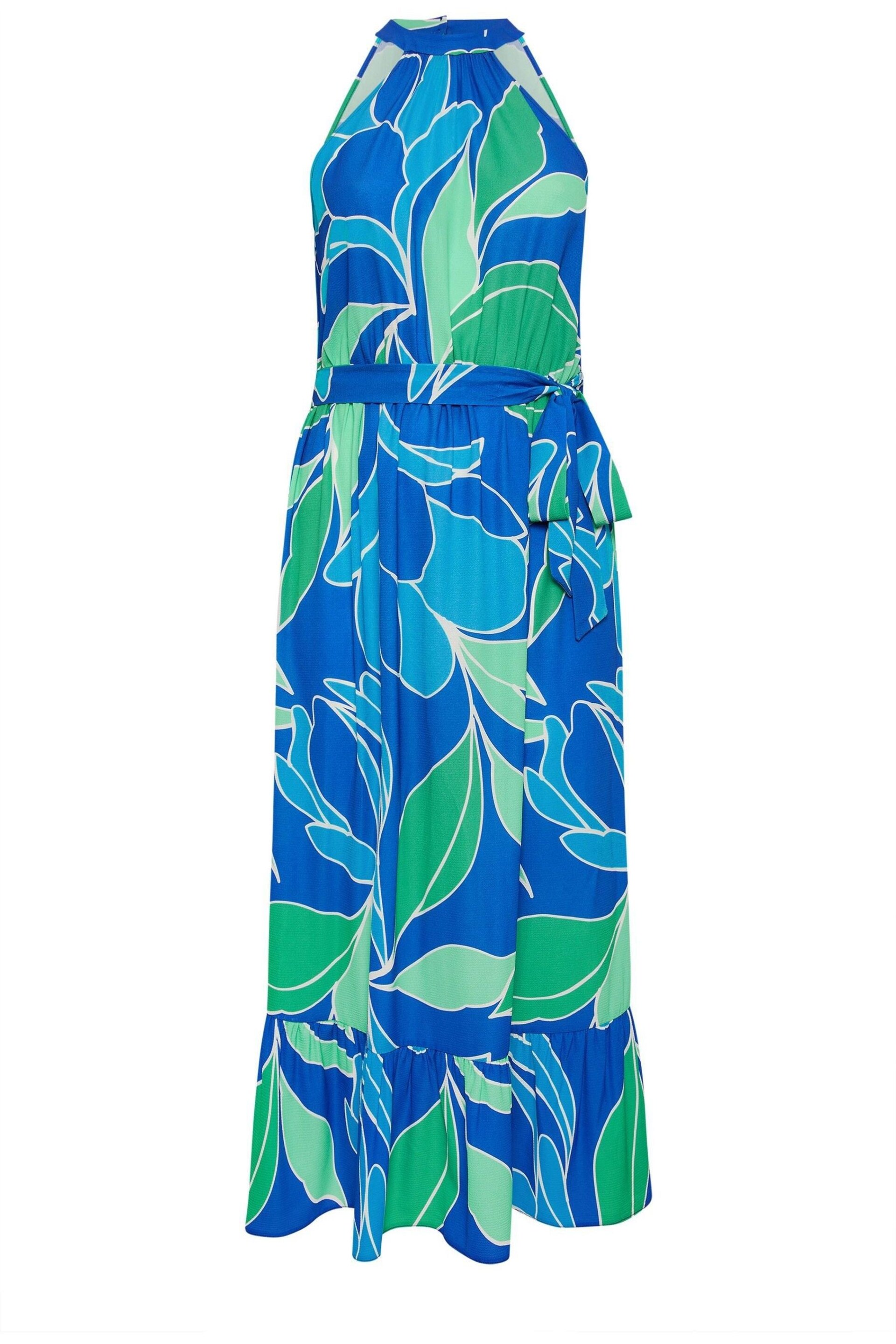 Yours Curve Blue YOURS LONDON  Abstract Print Maxi Dress - Image 5 of 5