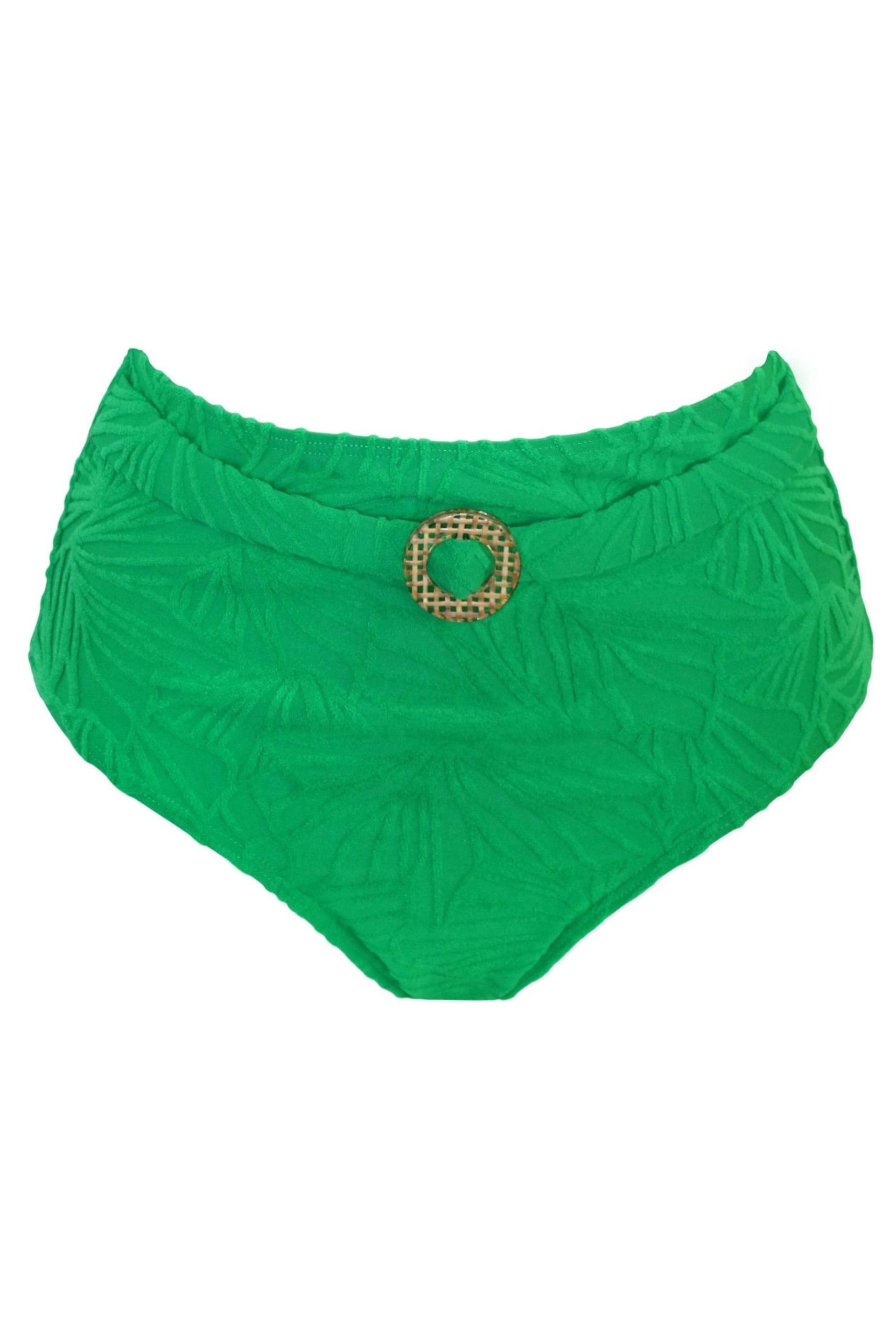 Pour Moi Green High Waist Ibiza Bikini Bottom - Image 3 of 4