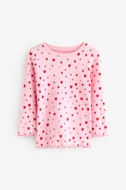 Red Bow/ Heart 100% Cotton Long Sleeve Pyjamas 3 Pack (9mths-16yrs) - Image 5 of 17