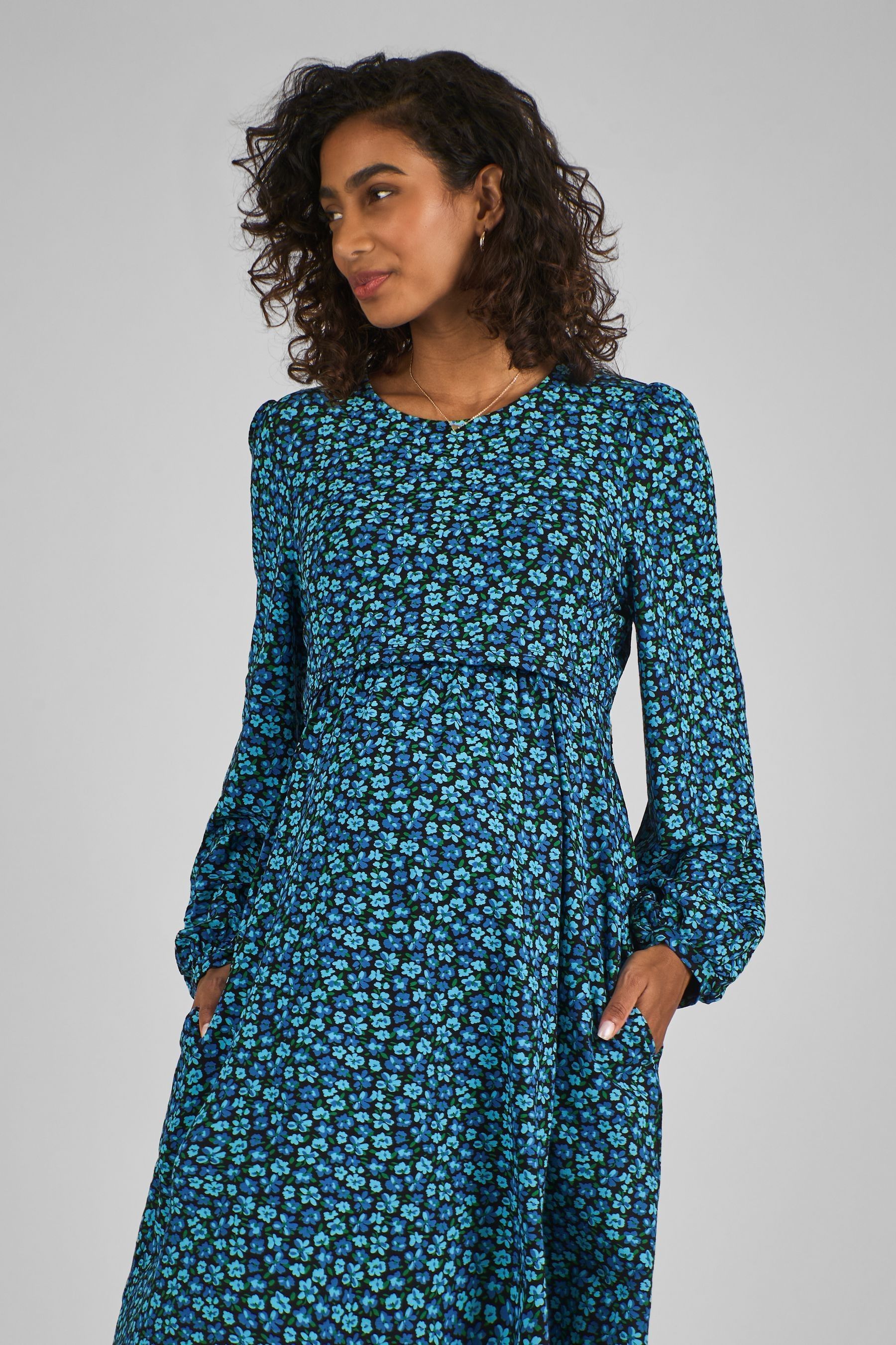 Double layer nursing dress online