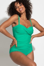 Pour Moi Turquoise Green Santa Monica Removable Straps Tummy Control Swimsuit - Image 2 of 4