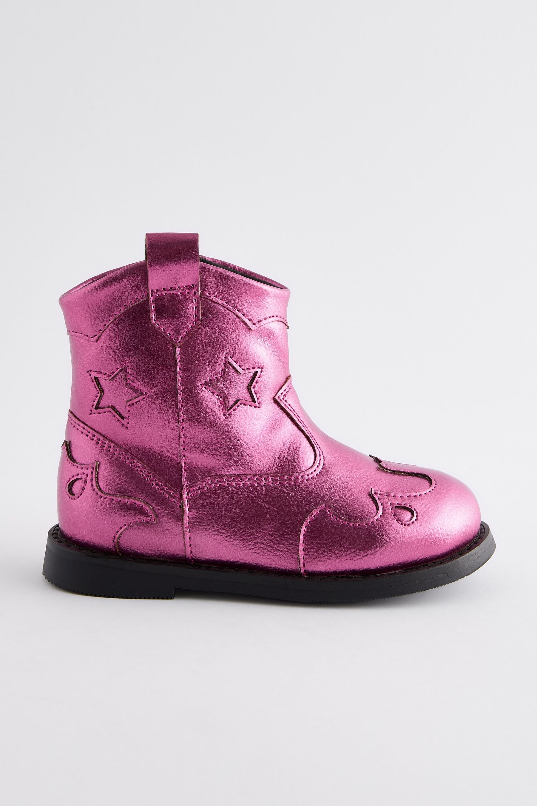 Western boots pink on sale