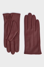 Osprey London Purple The Lila Leather Gloves - Image 1 of 4