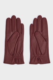 Osprey London Purple The Lila Leather Gloves - Image 3 of 4