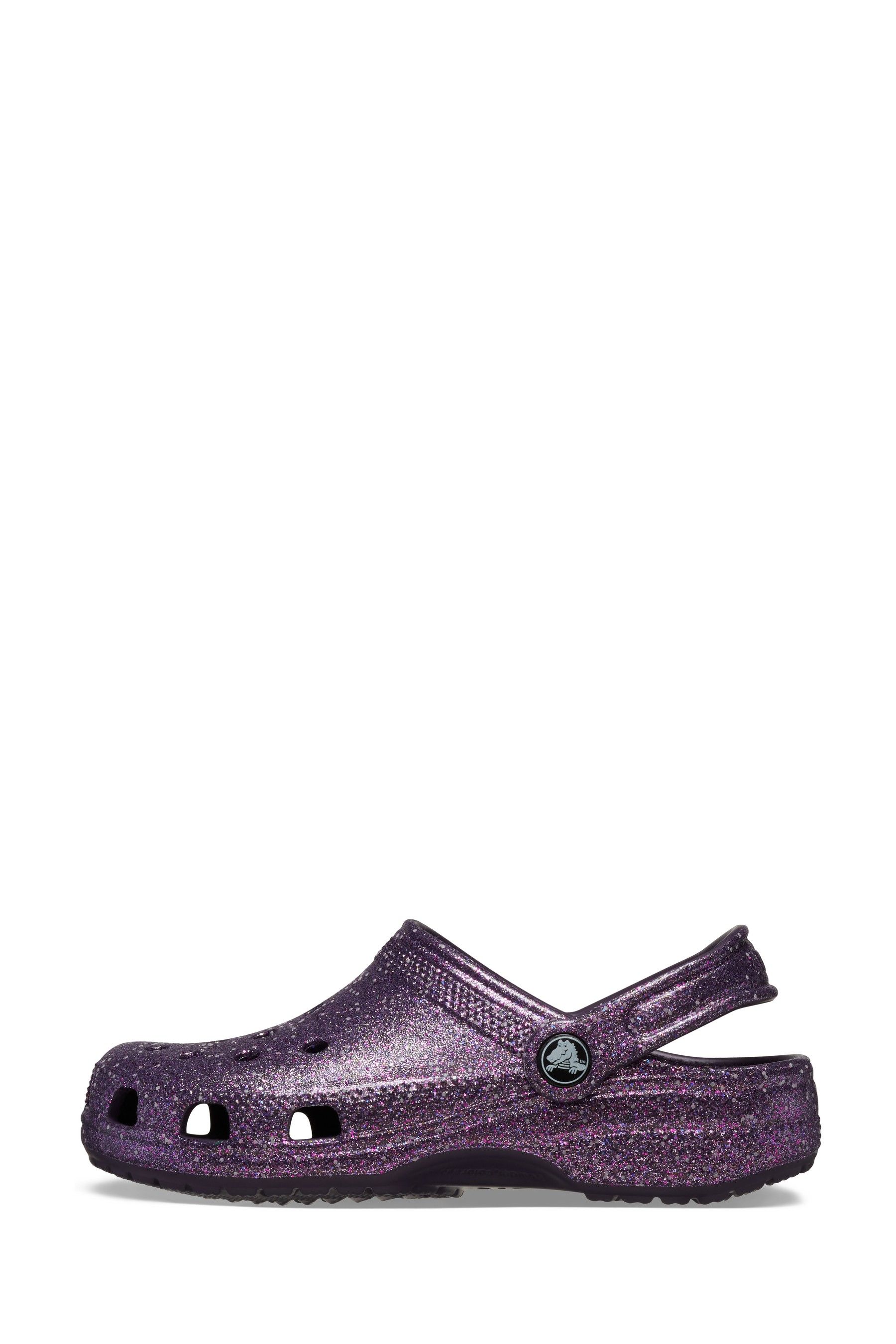Buy Crocs Purple Kids Classic Glitter Clogs from the Next UK online shop
