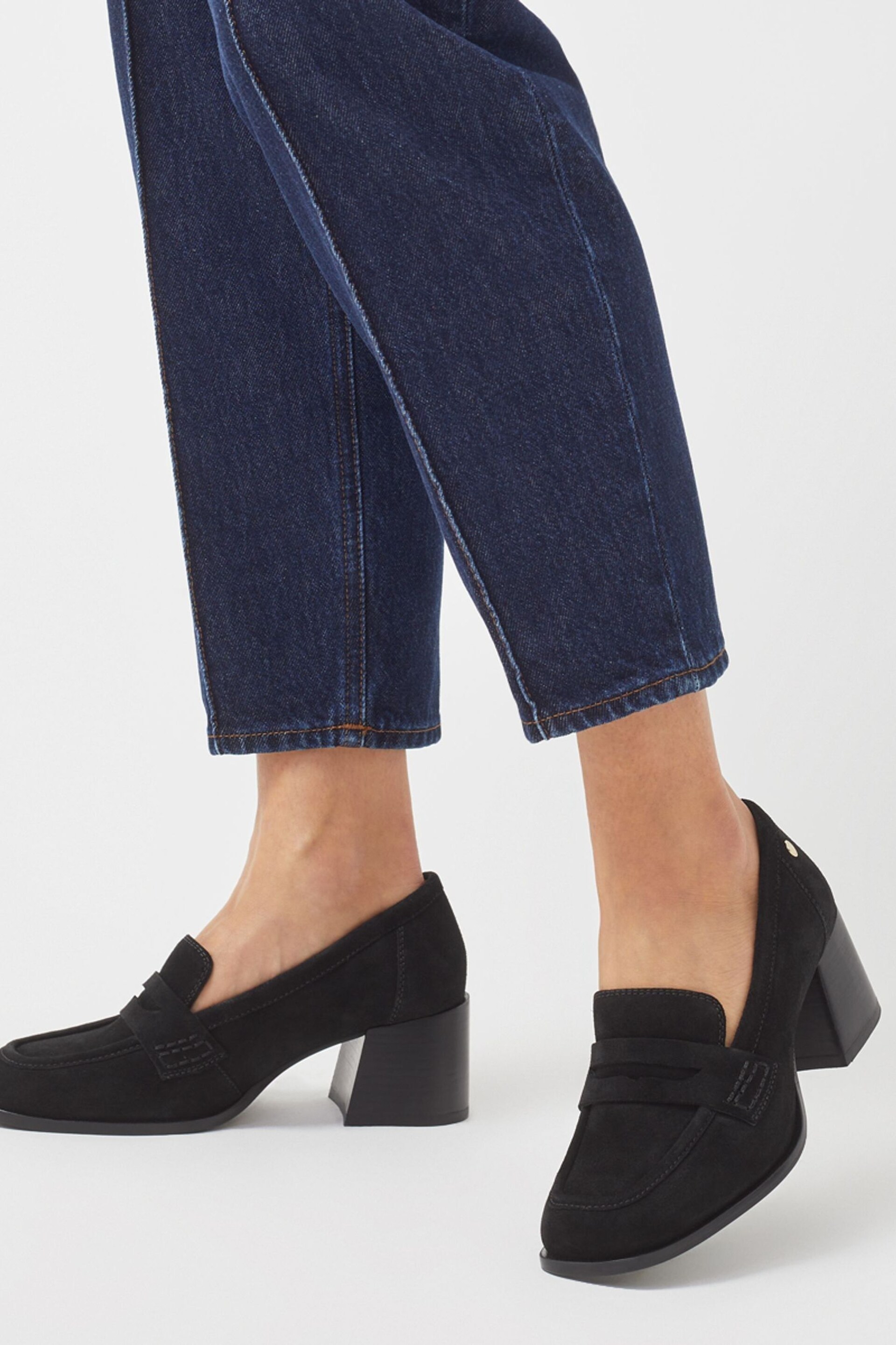 Radley London Thistle Row Midi Black Heel Loafers - Image 4 of 4