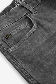 Charcoal Grey Straight Fit Vintage Stretch Authentic Jeans - Image 9 of 11