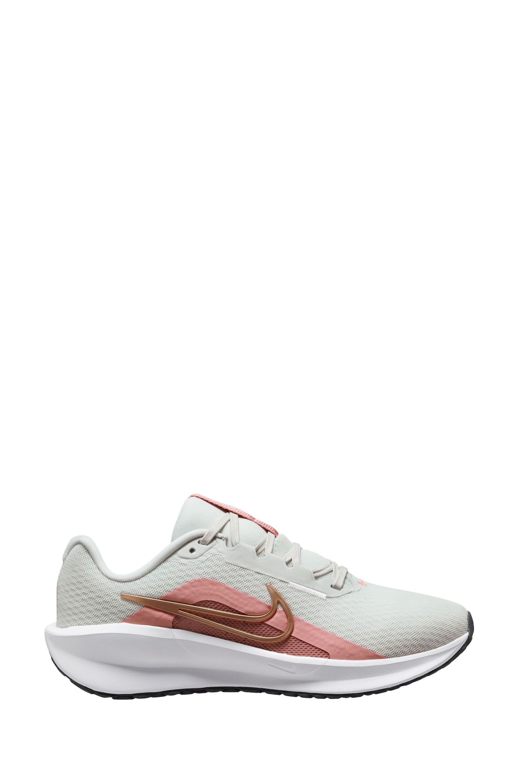 Buy Nike Grey Pink White Downshifter 13 Road Running Trainers from Next Luxembourg