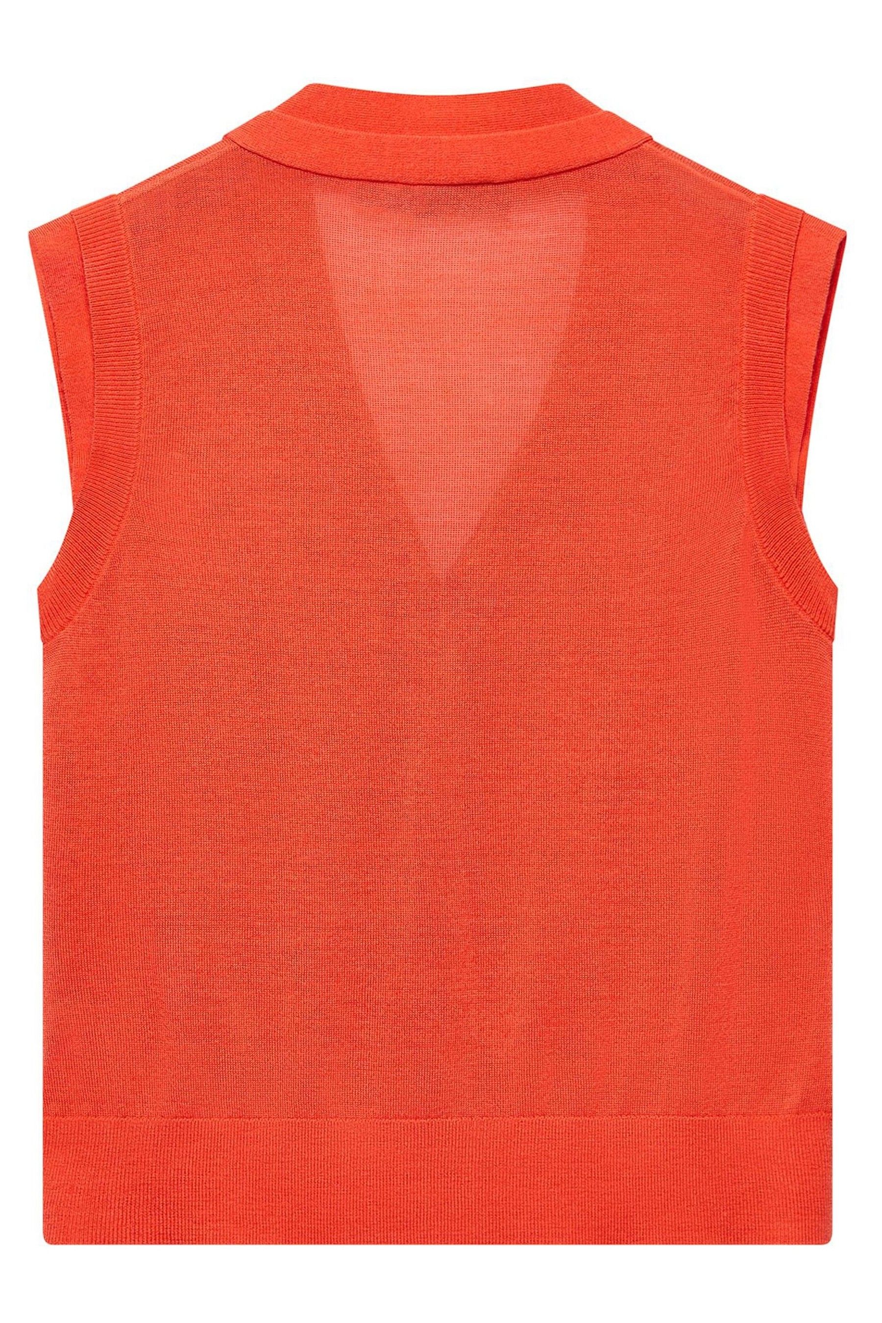 Buy Mint Velvet Orange Wool Blend Knit Vest Top from Next Ireland
