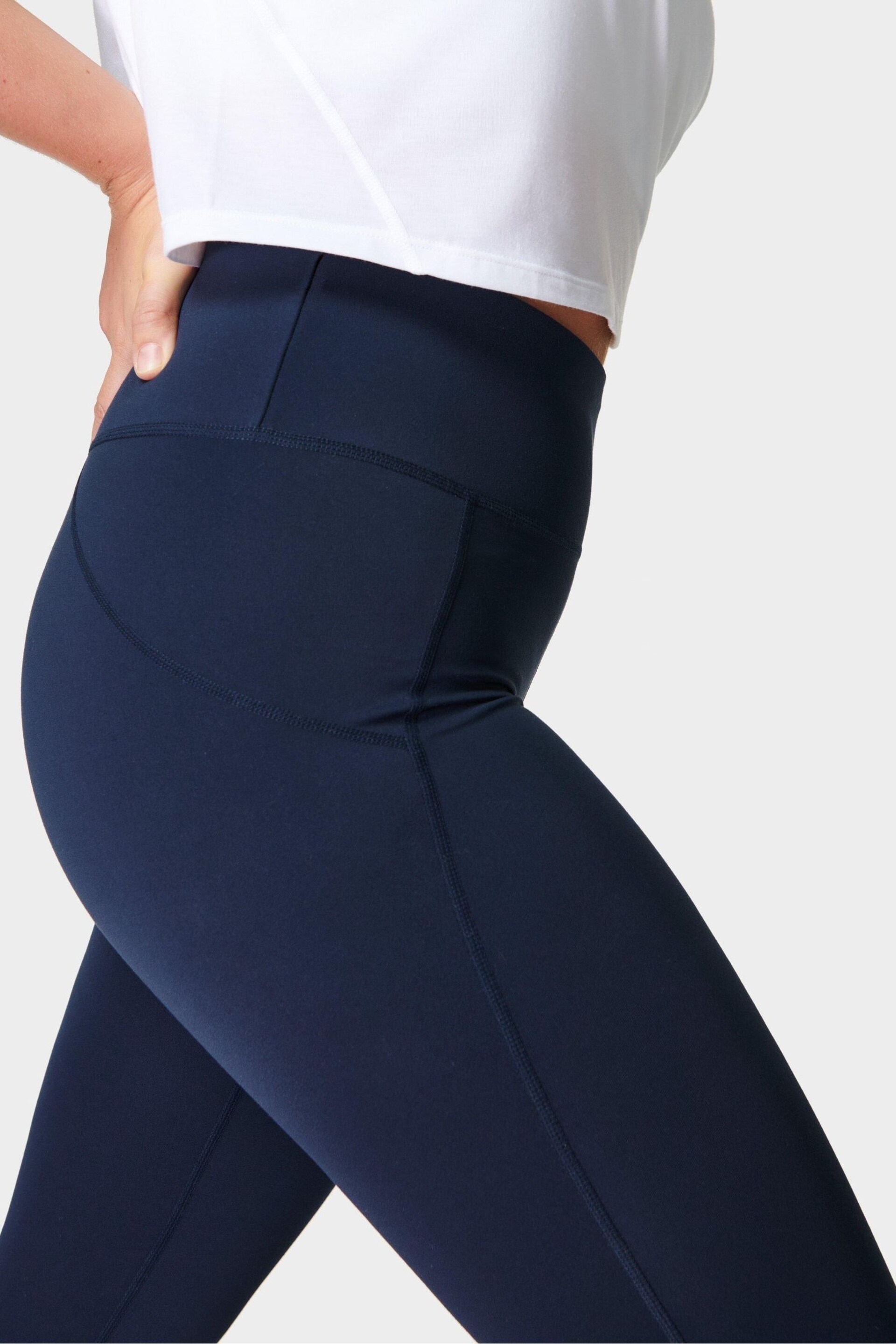 Sweaty Betty Blue 7/8 Length All Day Leggings - Image 7 of 8