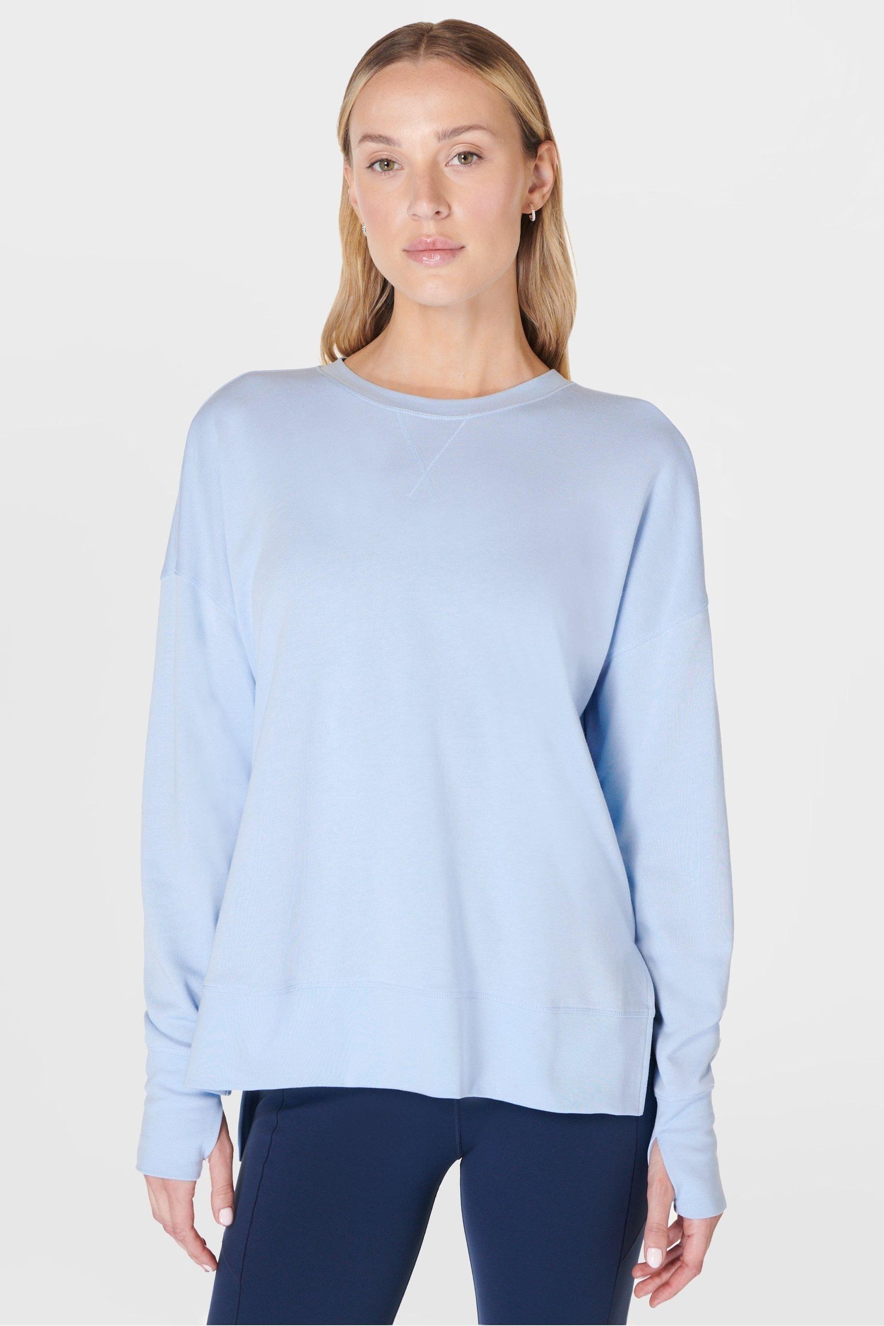 Buy Sweaty Betty Breeze Blue After Class Longline Sweatshirt from Next Luxembourg