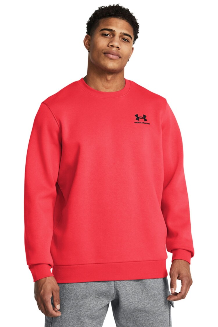 Under Armour Red HeatGear Essential Fleece Sweat Top - Image 1 of 3