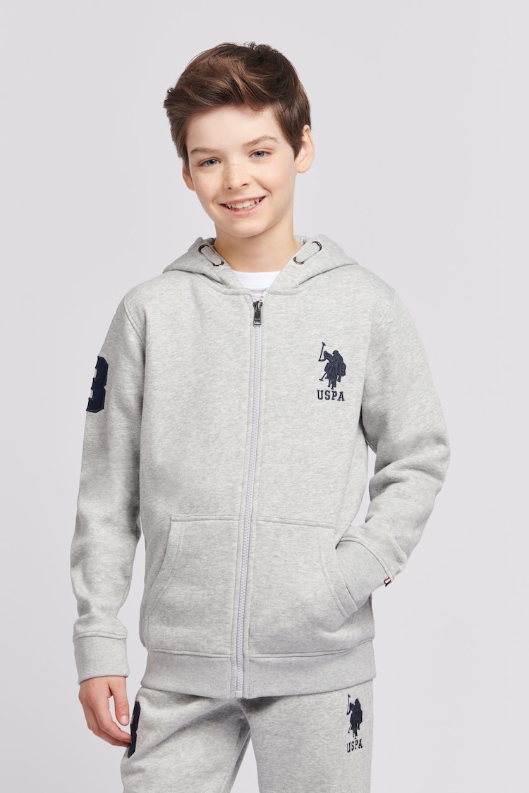 U.S. Polo Assn. Boys Player 3 100% Cotton Zip Hoodie - Image 1 of 4