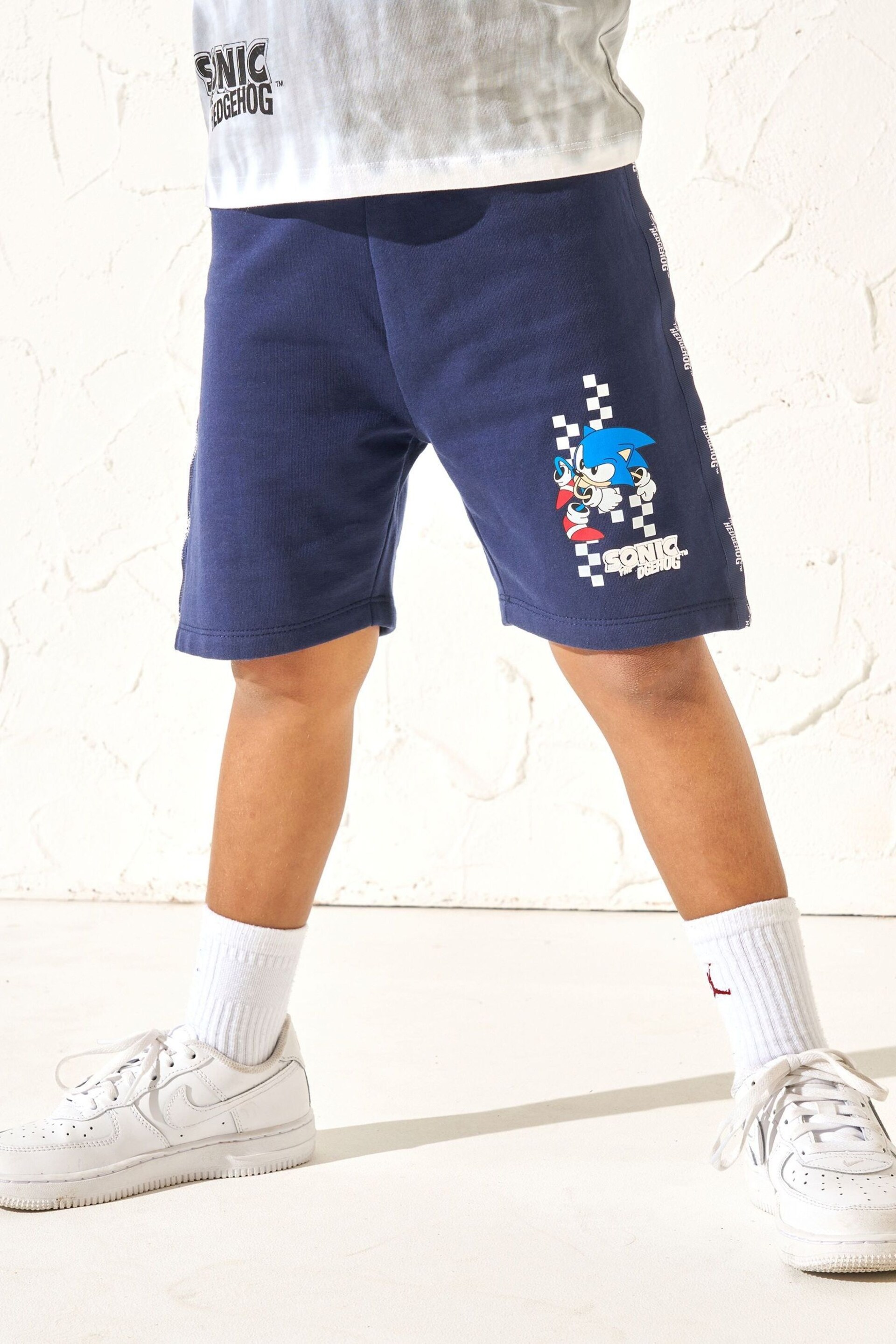Angel & Rocket Blue Sonic Front Pocket Shorts - Image 1 of 5