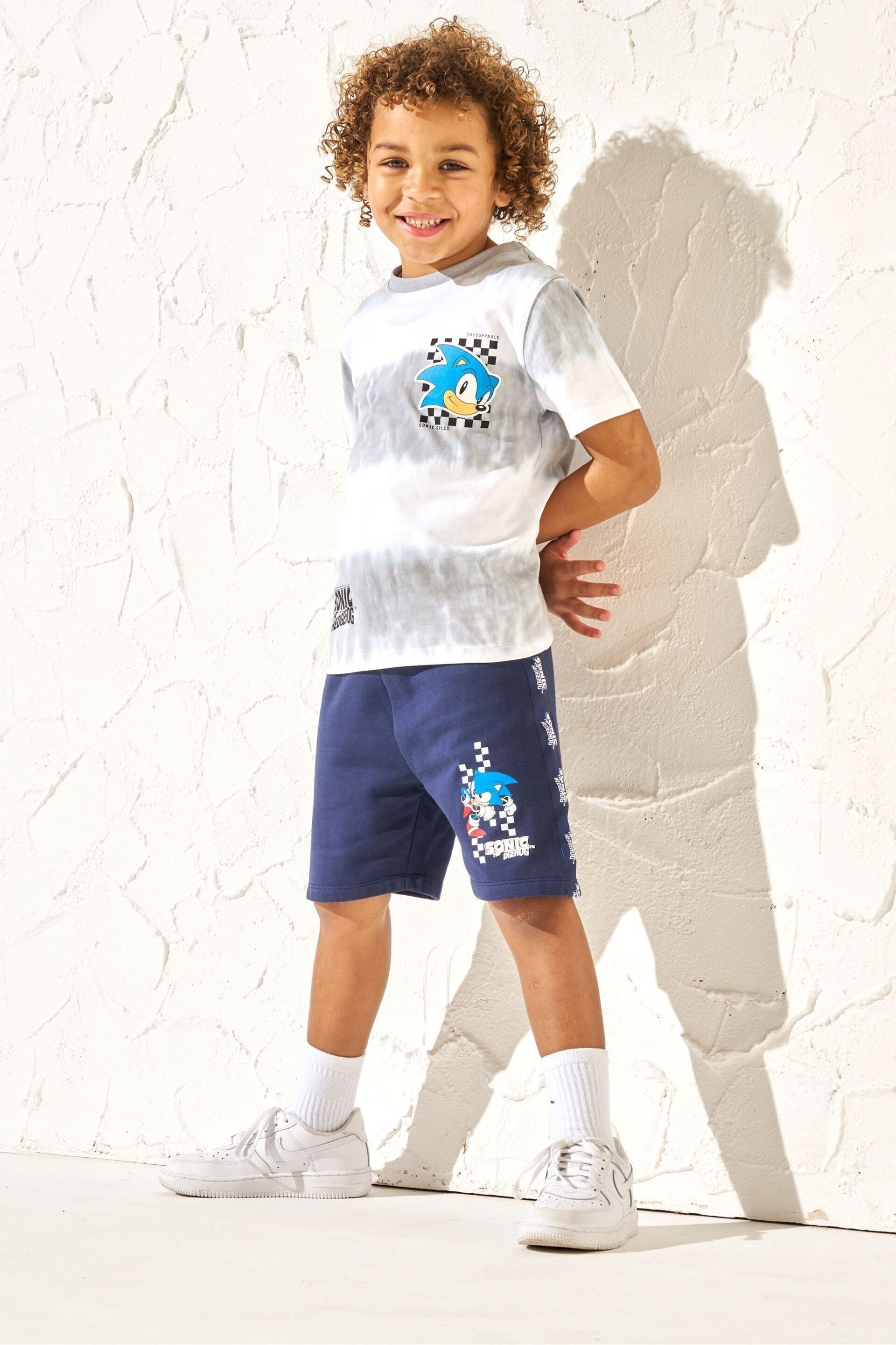 Angel & Rocket Blue Sonic Front Pocket Shorts - Image 2 of 5