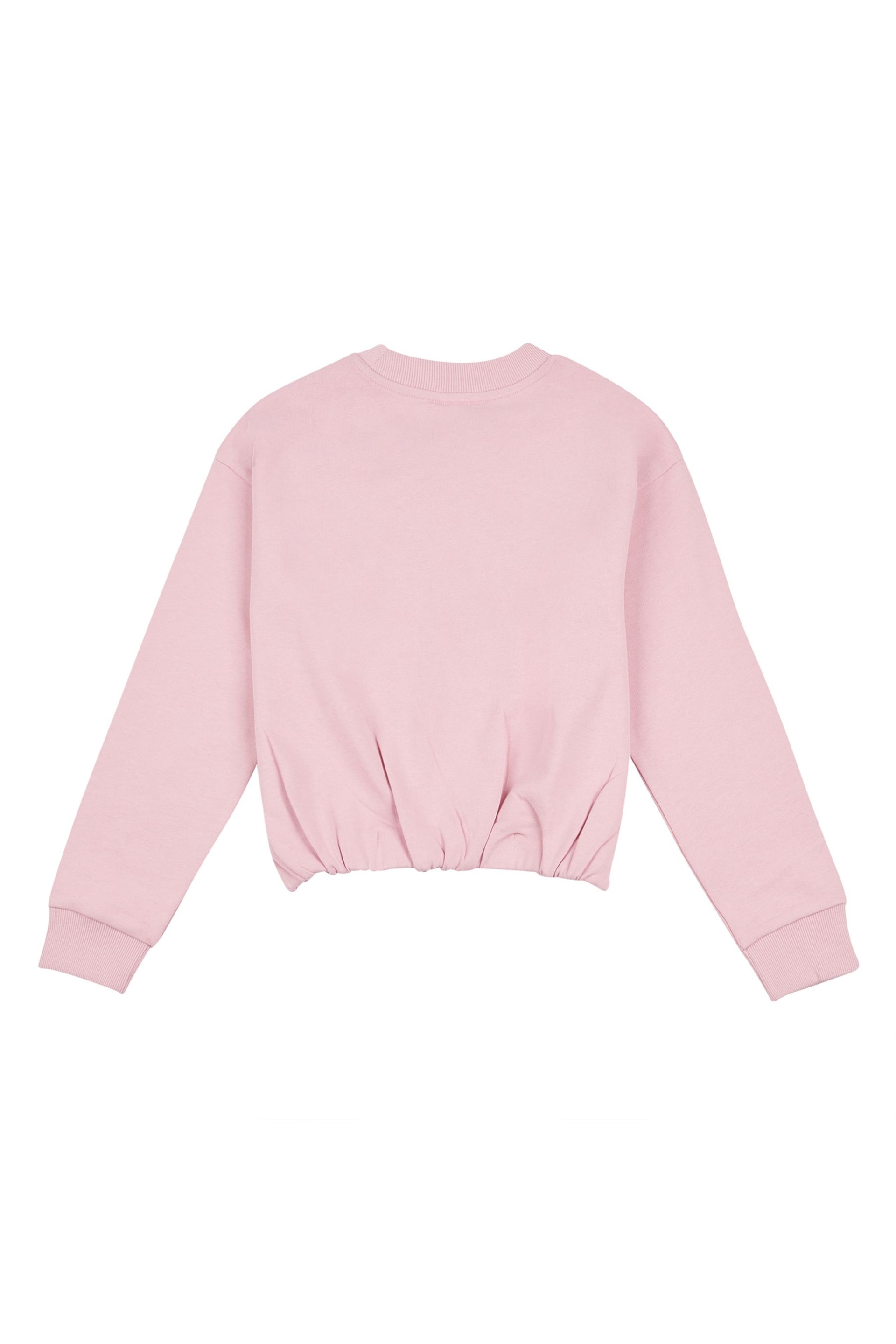 Lee Girls Pink Kansas Graphic Crew Sweatshirt - Image 7 of 8