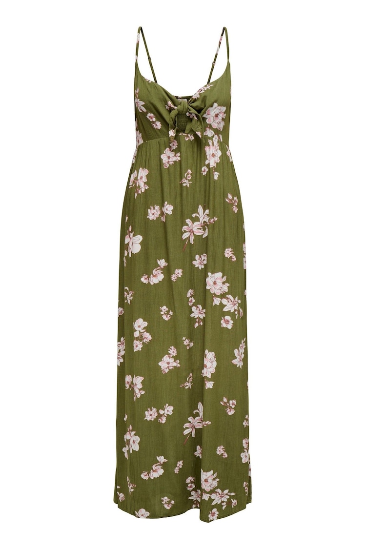 JDY Green Petite Floral Print Cheesecloth Cami Maxi Summer Dress - Image 1 of 1