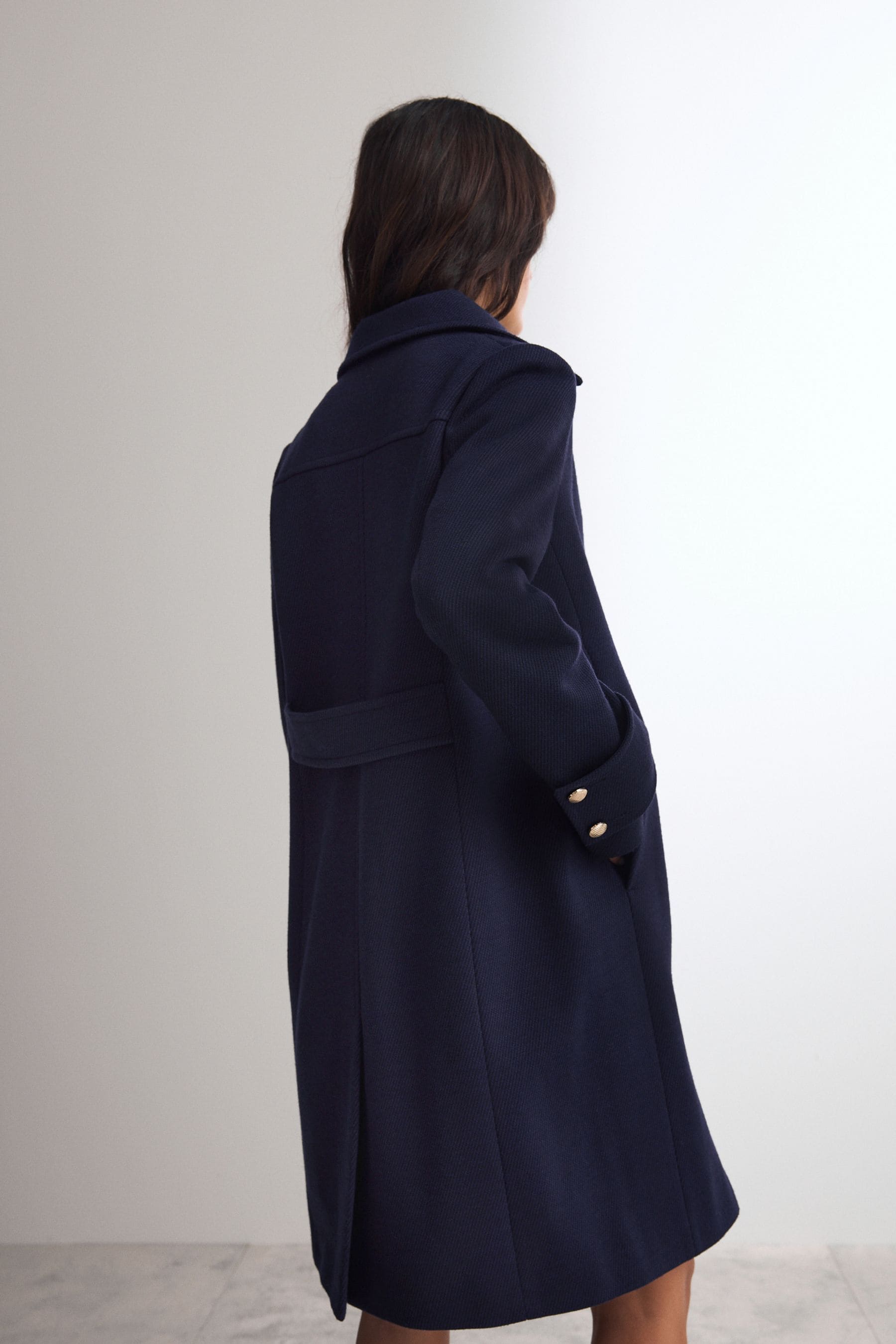Buy Navy Blue Dolly Coat from the Next UK online shop