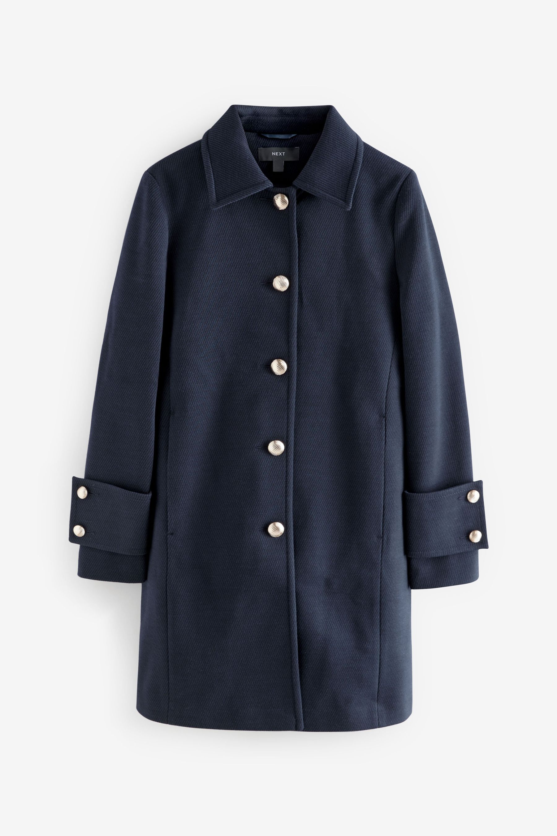 Next navy military coat outlet
