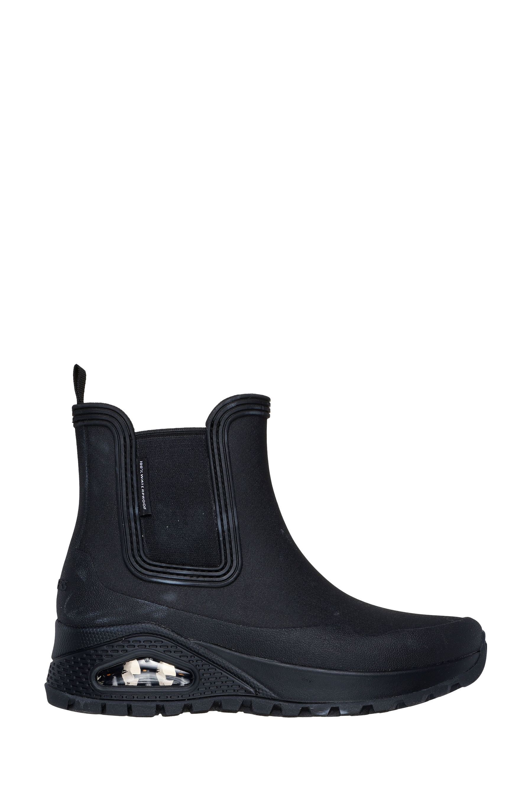 Buy Skechers Black Uno Rugged Dancing N The Rain Waterproof Boots from Next Malta