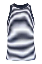 Sweaty Betty Navy White Stripe Harper Racer Tank Top - Image 7 of 7