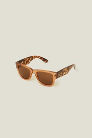 Accessorize Brown Crystal Contrast Arm Sunglasses - Image 2 of 3