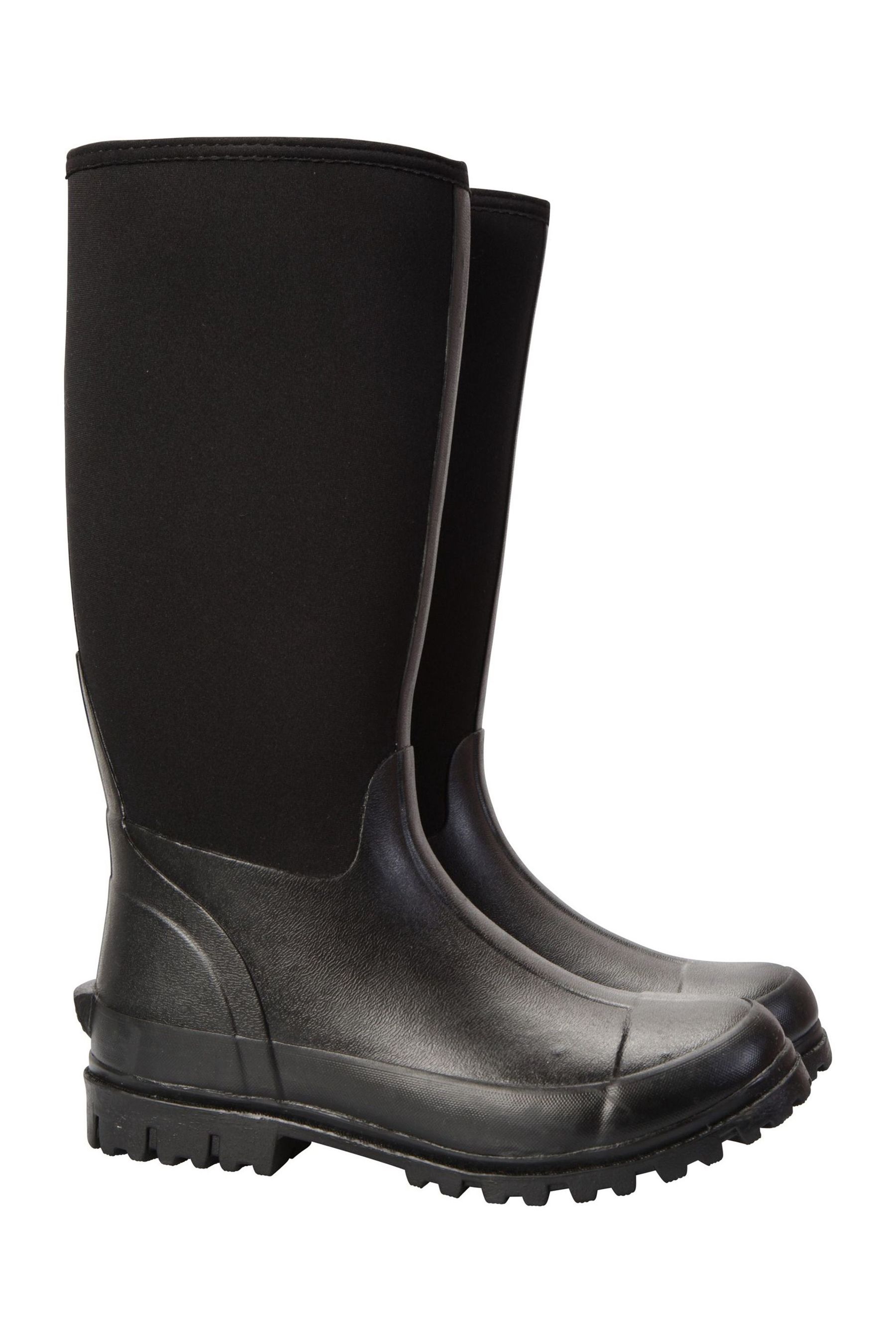 Buy Mountain Warehouse Black Mens Neoprene Mucker Long Wellies from Next Oman